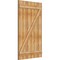 Ekena Millwork Joined Board-n-Batten Shutters w/Z-Bar, Rough Sawn Western Red Cedar, 32 1/4W x 54H, PR RBJ06Z32X054RWR - alternate 2